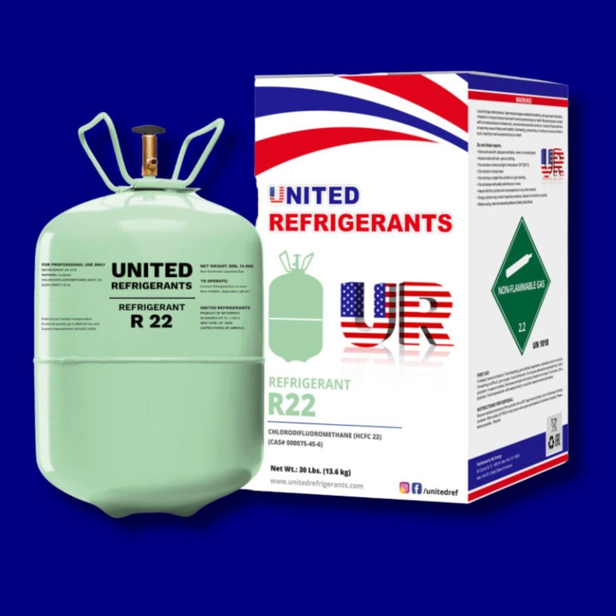 United Refrigerant R22 Disposable Cylinders 13kg Global Gases Group
